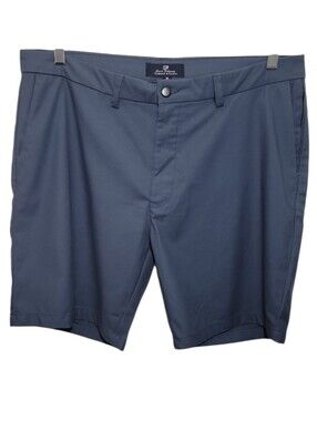 Thread & Cloth men's blue flat front chino shorts size 38 stretch casual walking